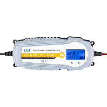Nabíječka autobaterie Nabíječka 12/24V, 10A, LCD, AGM, Volt Polska