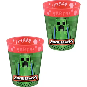 GODAN Plastový kelímek pixel minecraft 250 ml, 2 ks