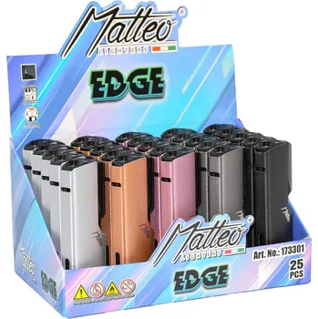Zapalovač Matteo Metal Edge Elegant