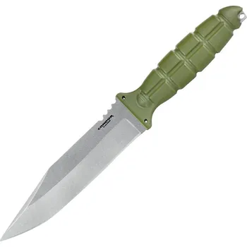 lovecký nůž Condor Escort Stonewash 420HC Green Polypropylene