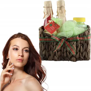 Kosmetická sada Dárková sada AURORA Veselé Vánoce, 5dílný košík, zimní bobule