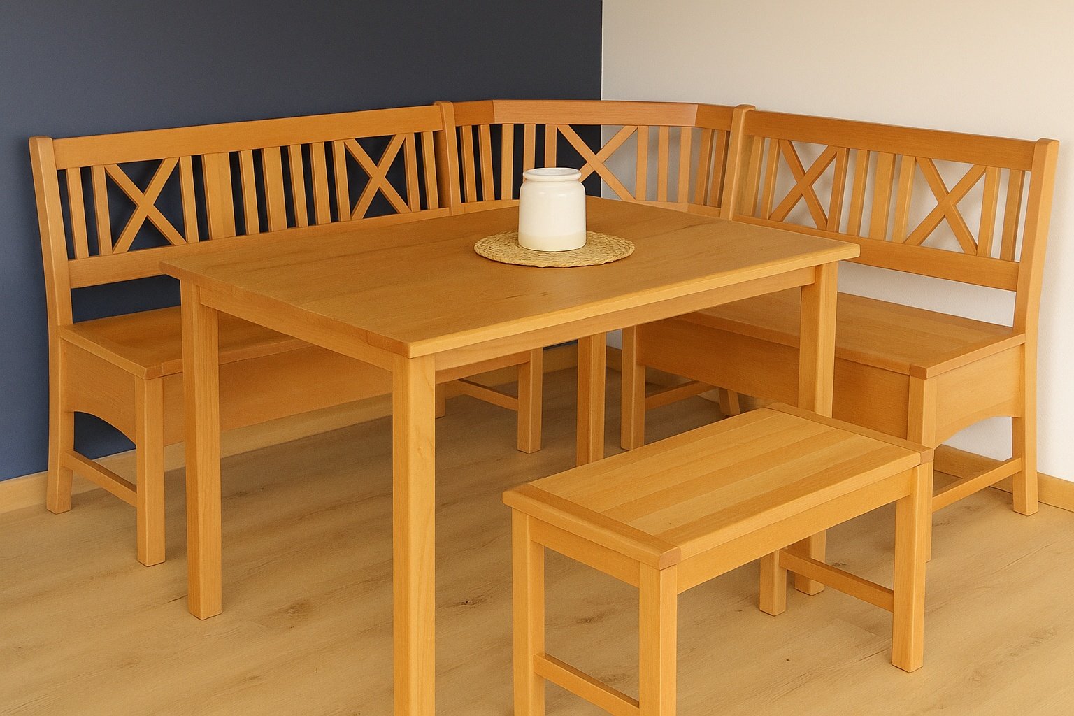 Chojmex Dřevěná rohová jídelní lavice do kuchyně Berlin chojm