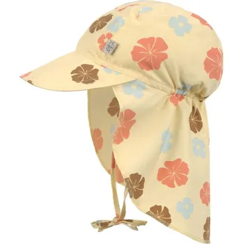 Klobouk LÄSSIG klobouček Sun Protection Flap Hat Flowers Vanilla vel. 7-18 m