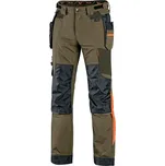 CANIS CXS NAOS kalhoty pánské khaki/olive HV oranžové doplňky - 58 AKCE