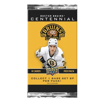 Sběratelská karetní hra Upper Deck NHL 2023-24 Boston Bruins Centennial Hobby balíček