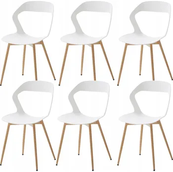 Jídelní židle Židle Arizone 43,5 x 43 x 83 cm bílá 6 ks