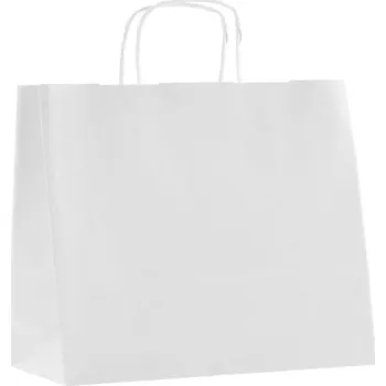 Dárková taška Taška papírová bílá 54 x 15 x 44 cm