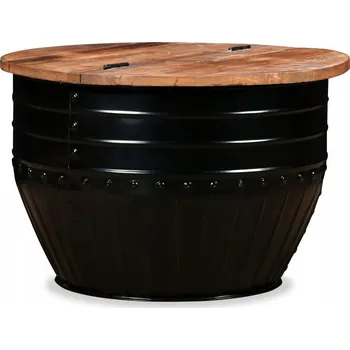 Konferenční stolek Konferenční stolek VidaXL kulatý 60 x 60 x 40 cm černý