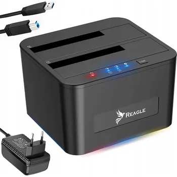 Dokovací stanice pro 2,5" a 3,5" disky, SATA II, SATA III Reagle