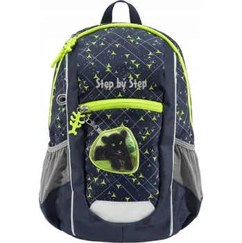 Školní batoh Školní batoh jednokomorový Step by Step černý, vícebarevný, zelený, 10 l