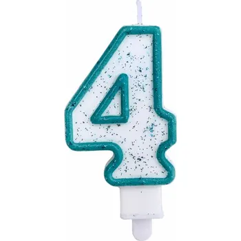 Dortová svíčka MZ Svíčka na dort třpytivá 4 - tři barvy Barva: Modrá