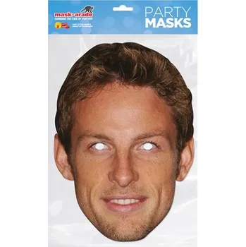 Karnevalový kostým Papírová maska Jenson Button BNJBUTTx