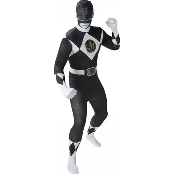 Karnevalový kostým Kostým Black Ranger Mighty Morphin RB810947 Velikost M 48-50
