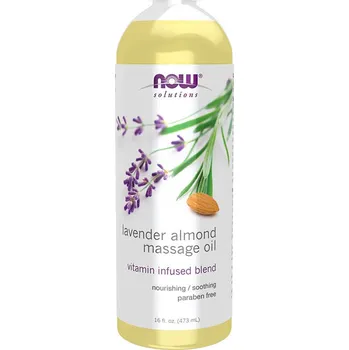 Masážní přípravek Now Foods Levandulový masážní olej (473 ml)