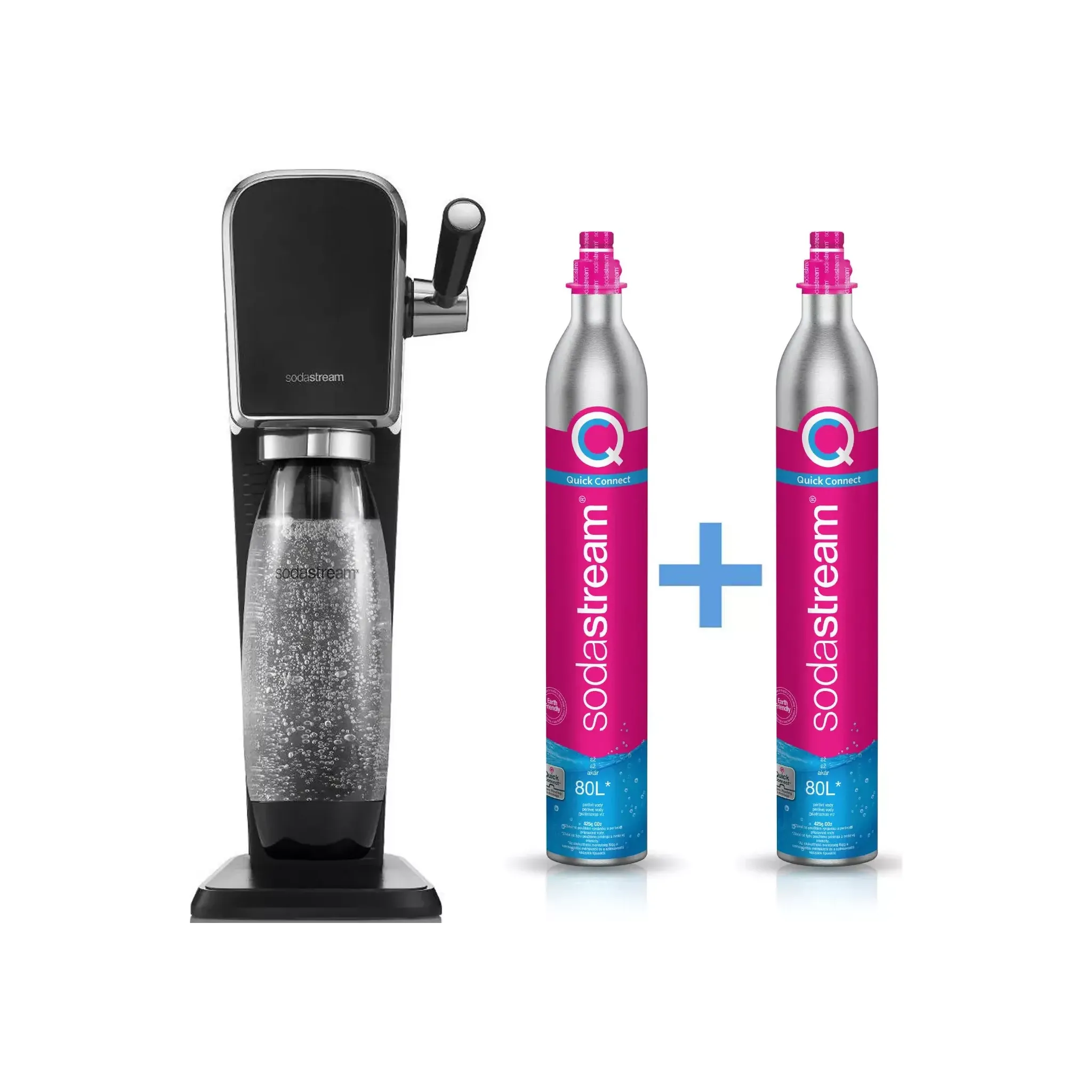 Fotografie 1 - Výrobník sody SodaStream Art černý + bombička CQC