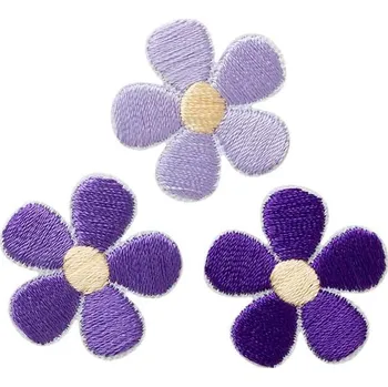 Nášivka Nažehlovačka Monoquick - FIALOVÉ KVĚTY (3ks)
