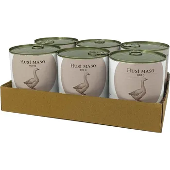 Krmivo pro psa Bohemia Pet Food BOHEMIA MASO Husí ve vlastní šťávě SIX PACK 6x800g