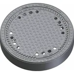 Poklop šachtový DITON D400 GU litinové s protiskluzným designem s odvětráním