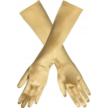 Rukavice Saténové rukavice zlaté