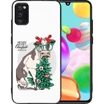 Vánoční dekorace VSECHNONAMOBIL 111484 MY ART obal s vánočním designem Samsung Galaxy A41 MERRY CHRISTMAS (074)