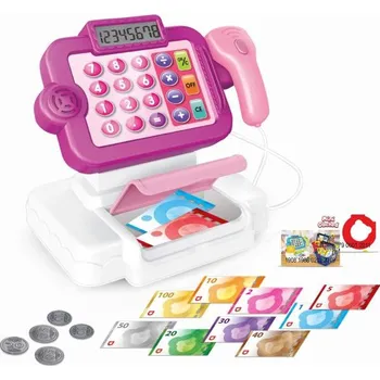 Hra na obchod Pokladna česká, růžová, mini obchod