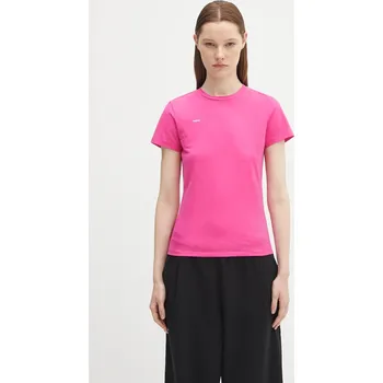 Tričko Pangaia Cotton-Stretch T-shirt, S, růžová, 42X