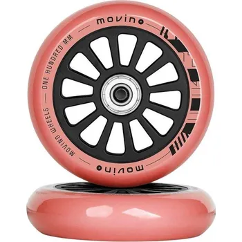 Kolečko ke koloběžce Náhradní MOVINO kolečka na freestyle koloběžku 100mm, PP, 2 ks, Červená