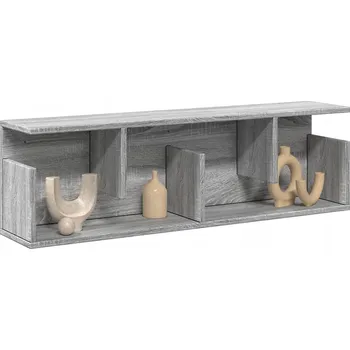 police Nástěnná police, 100x20x30 cm, šedý dub sonoma