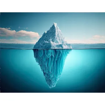 Obraz Obraz plakát na zeď bez rámu 50x40 ledovec foto obývací pokoj ložnice