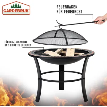 Mozaiková sada Gardebruk® Krb Sevilla Mozaika kulatý 76 cm s mozaikovými kameny