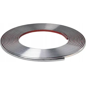 Lepicí páska Ozdobná lišta chromovaná páska chrom 12 mm 8 m