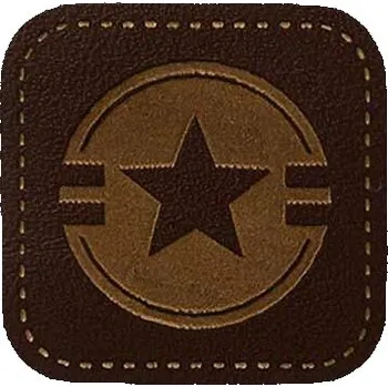 Nášivka Nažehlovačka Monoquick - HVĚZDA v koženém vzhledu