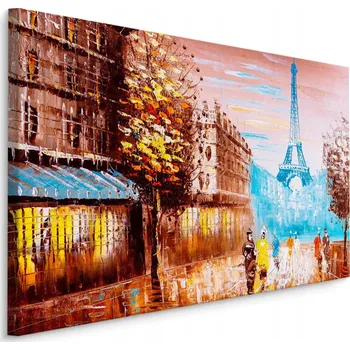 Obraz Obraz Paříž Budovy Eiffelova věž MALÍŘSTVÍ 90x60