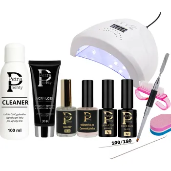 Petra nehty Startovací sada na Akrygelové nehty s Uv/led Lampou