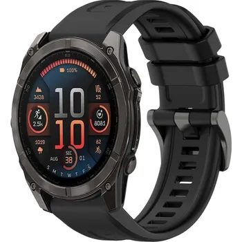 Příslušenství k chytrým hodinkám VSECHNONAMOBIL 87901 SILICONE Vyměnitelný řemínek pro Garmin Fenix 8 47mm černý