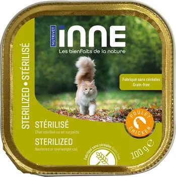 Krmivo pro kočku 32x100g Nutrivet Inne Cat Sterilised - kuřecí