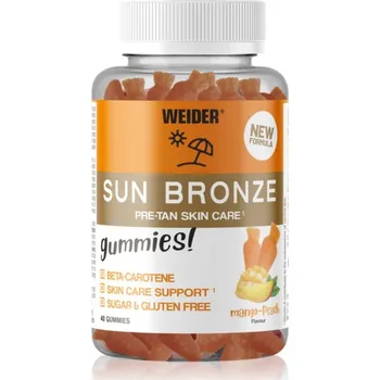 Weider Sun Bronze Gummies žvýkací tablety pro krásnou pleť 40 ks