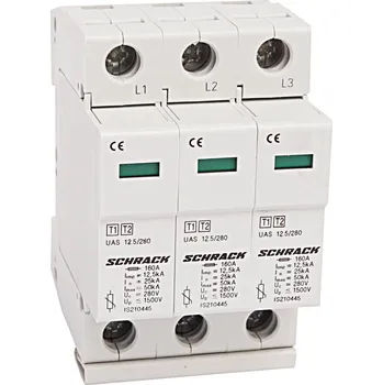 Přepěťová ochrana Schrack Technik spol. s r.o. IS210448 - Svodič přepětí T1+2/BC 3p. 12,5kA/280V