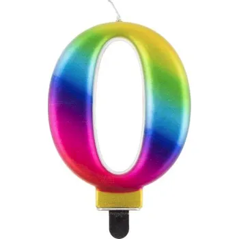 Dortová svíčka MZ Svíčka na dort metalická 0 - druhy barev Barva: Duhová