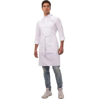 Kuchyňská zástěra Chef Works kuchařská náprsní zástěra Barva: Bílá