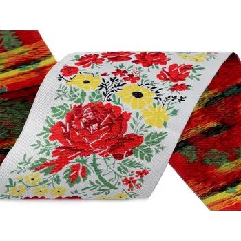 Krojová vzorovka šíře 10 cm METRÁŽ - šedozelená sv.