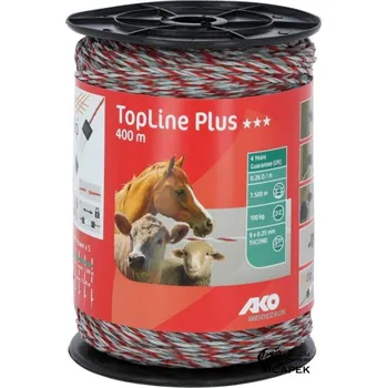 Ohradník Ohradníkové lanko/provaz -TOPLINE PLUS 3MM- - 1000m