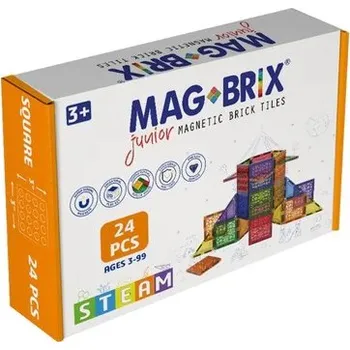 ostatní stavebnice MAGBRIX JUNIOR Magnetické čtverce pro Lego Duplo 24