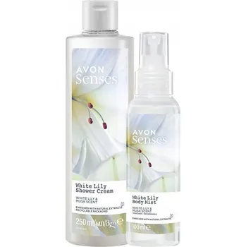 Sprchový gel AVON Kosmetická sada White Lily 2v1