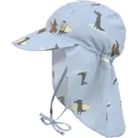 LÄSSIG klobouček Sun Protection Flap Hat Crocodile Sky Blue vel. 19-36 m