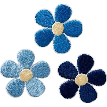 Nášivka Nažehlovačka Monoquick - MODRÉ KVĚTY (3ks)