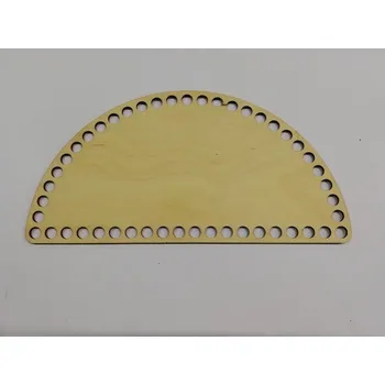 Dno na háčkované košíky - překližka půlkruh 20 cm