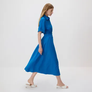 Dámské šaty Reserved - Košilové šaty - indigová - 5131V-57X - 5131V-57X-M