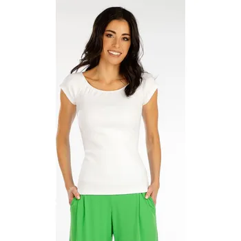 Dámské tričko Dámské žebrované tričko LITEX s lodičkovým výstřihem S