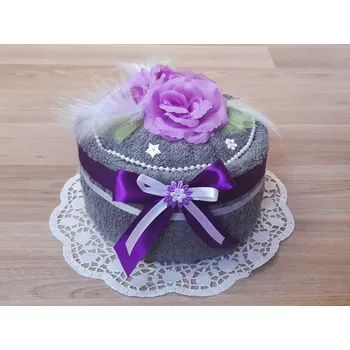 Povlečení Plus Malý dort z ručníku SAM stříbrná